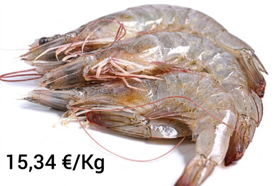 Langostino Crudo Blanco Salvaje 30P Apx 1 Kg Apx