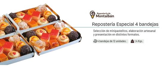 Repostería Especial 4 Bandejas