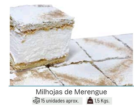 Milhojas de merengue