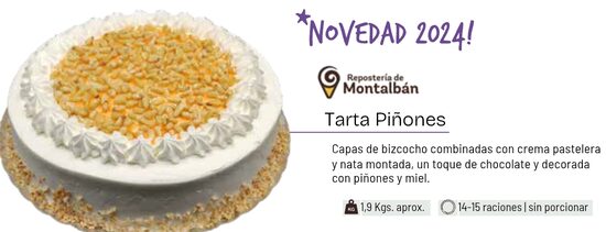 Tarta piñones