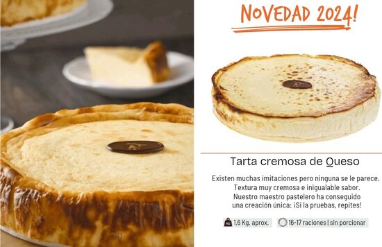 Tarta cremosa de queso