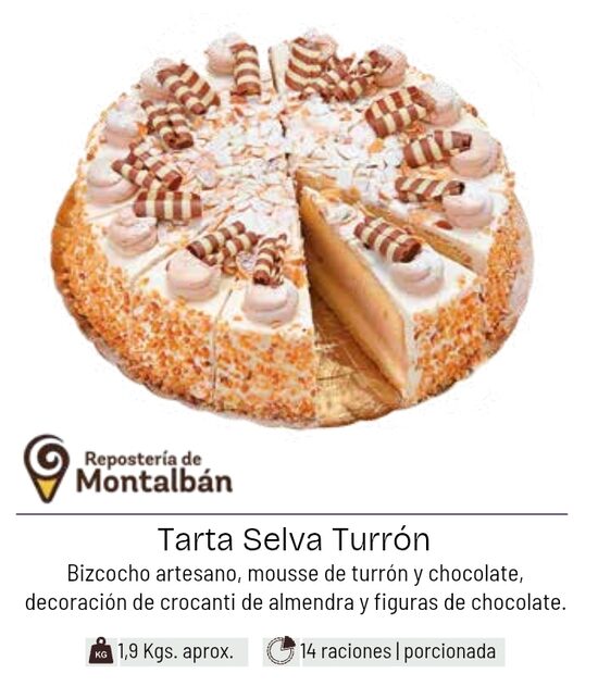 Tarta selva turrón 