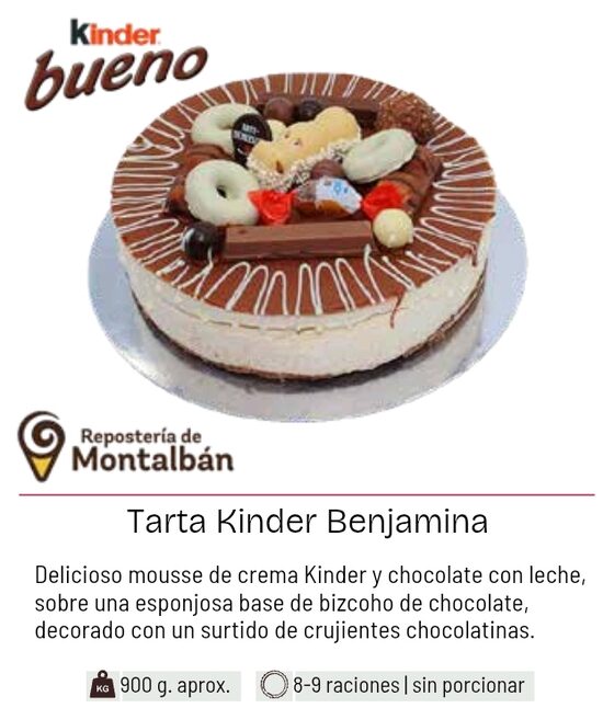 Tarta Kinder Benjamina