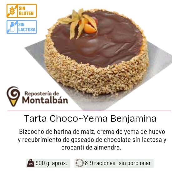 Tarta Choco-Yema Benjamina 