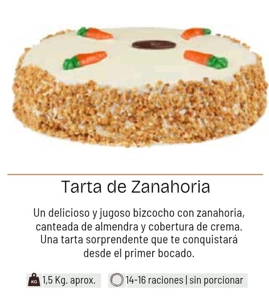 Tarta de zanahoria