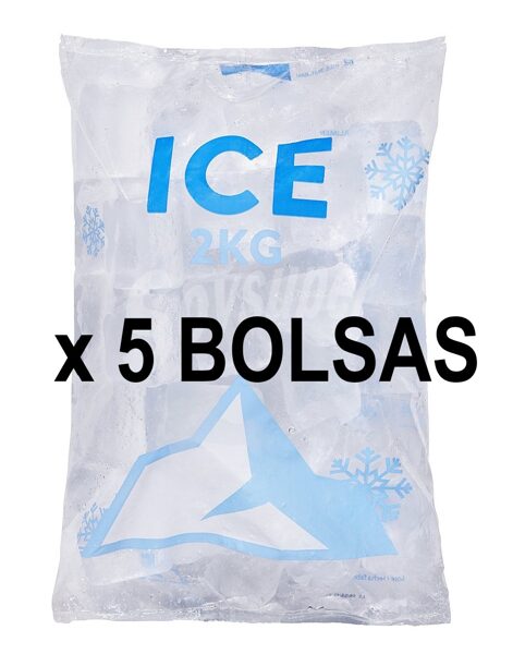 Hielo Formato Ahorro: 5 bolsas de 2 Kgs