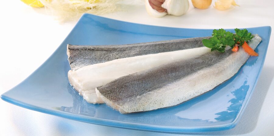 Filete de Merluza Nº2 con piel. 5 Kgs.