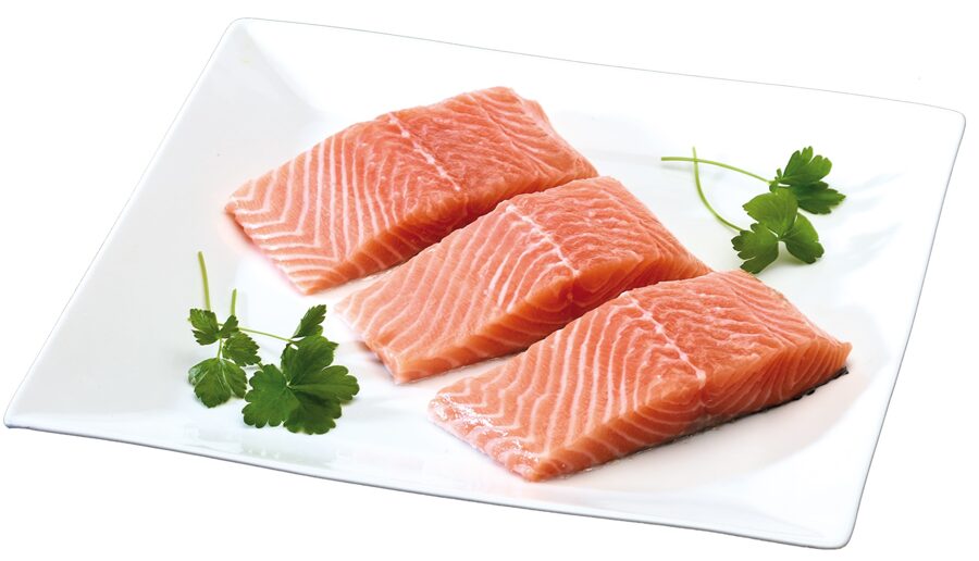 Porciones de salmón. 750g